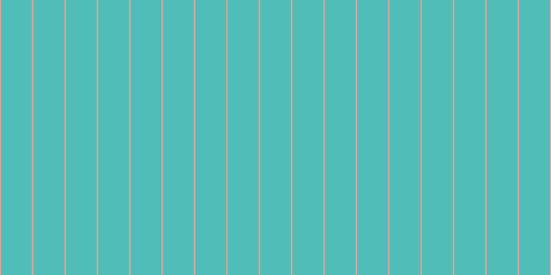#50bdb8, #eba393 vertical lines, two pixels wide, forty-five pixels apart