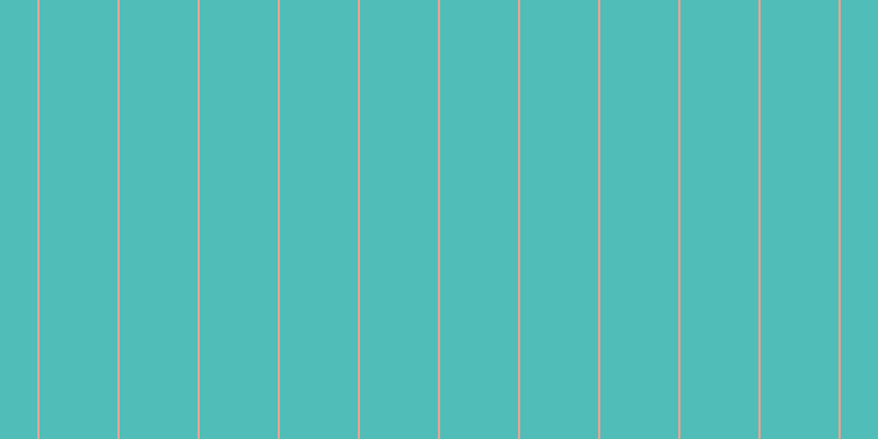 #50bdb8, #eba393 vertical lines, two pixels wide, seventy-one pixels apart