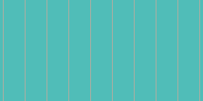 #50bdb8, #eba393 vertical lines, two pixels wide, eighty-four pixels apart