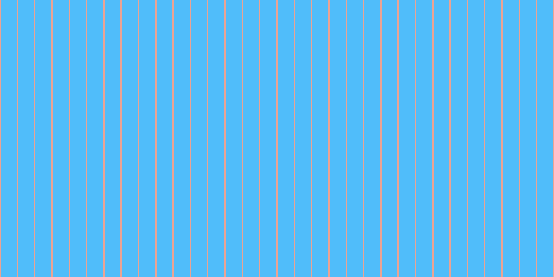 #50bdfa, #eba393 vertical lines, two pixels wide, twenty-three pixels apart