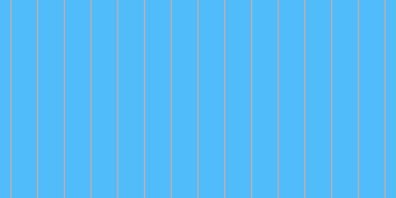#50bdfa, #eba393 vertical lines, two pixels wide, fifty-two pixels apart