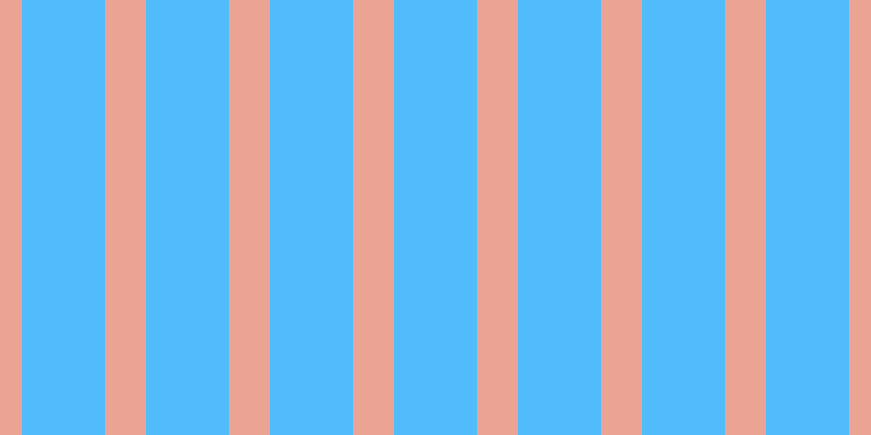 #50bdfa, #eba393 vertical lines, thirty-eight pixels wide, seventy-six pixels apart
