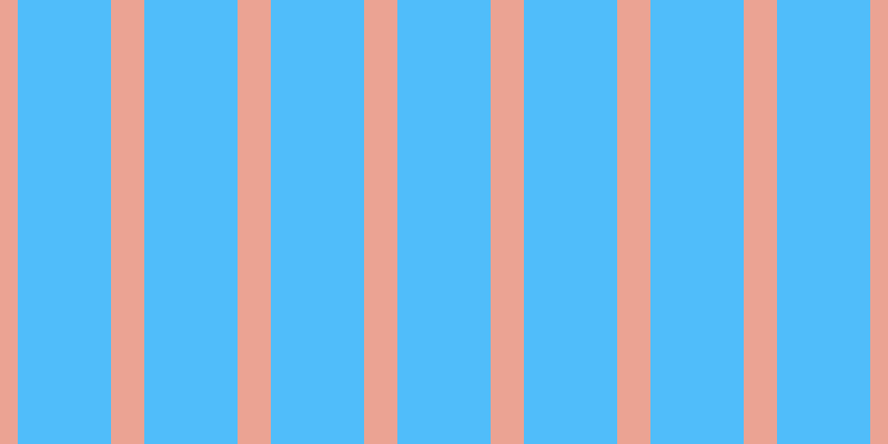 #50bdfa, #eba393 vertical lines, thirty pixels wide, eighty-four pixels apart