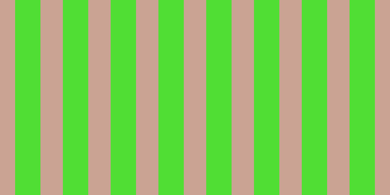 #50de34, #caa393 vertical lines, forty-six pixels wide, fifty-two pixels apart