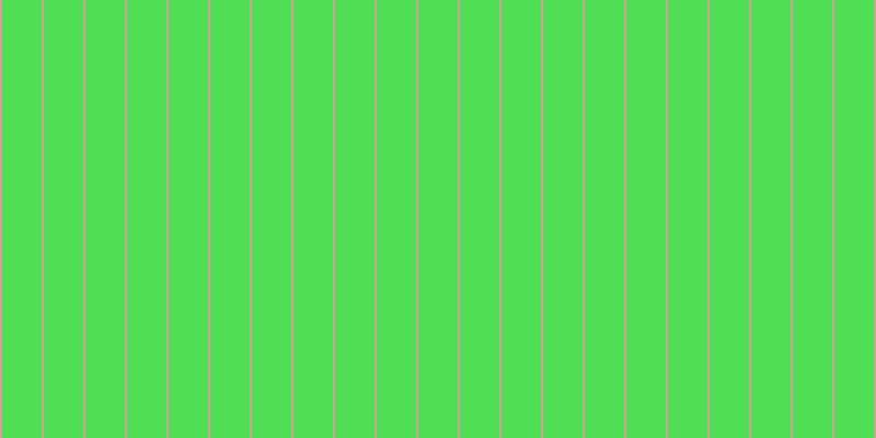 #50de55, #caa393 vertical lines, two pixels wide, thirty-six pixels apart