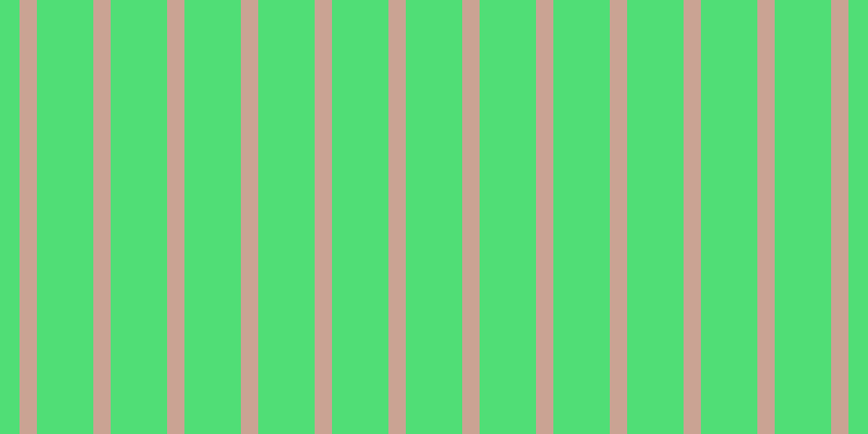 #50de76, #caa393 vertical lines, sixteen pixels wide, fifty-two pixels apart