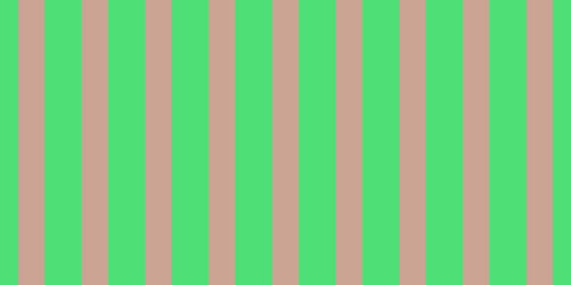#50de76, #caa393 vertical lines, thirty-seven pixels wide, fifty-two pixels apart