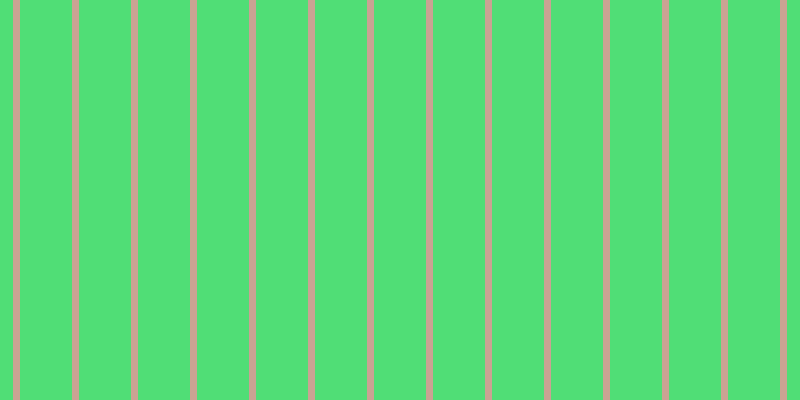 #50de76, #caa393 vertical lines, seven pixels wide, fifty-two pixels apart