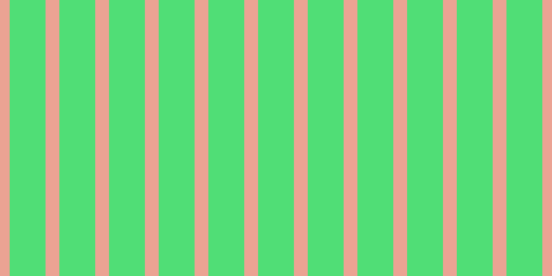 #50de76, #eba393 vertical lines, twenty pixels wide, fifty-two pixels apart