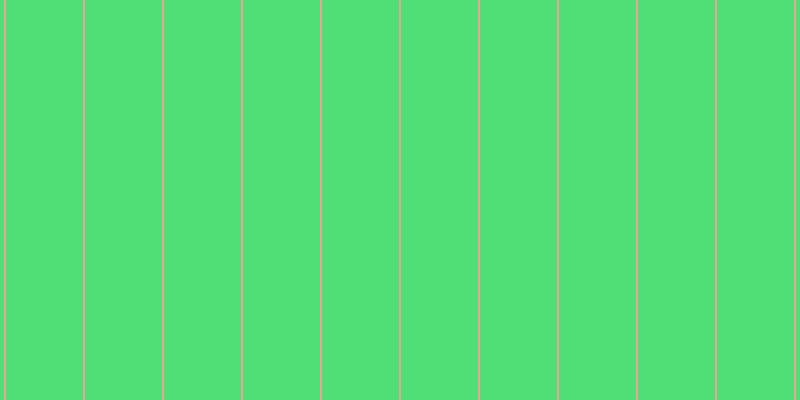 #50de76, #eba393 vertical lines, two pixels wide, seventy-seven pixels apart