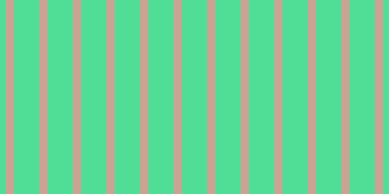 #50de97, #caa393 vertical lines, seventeen pixels wide, fifty-two pixels apart