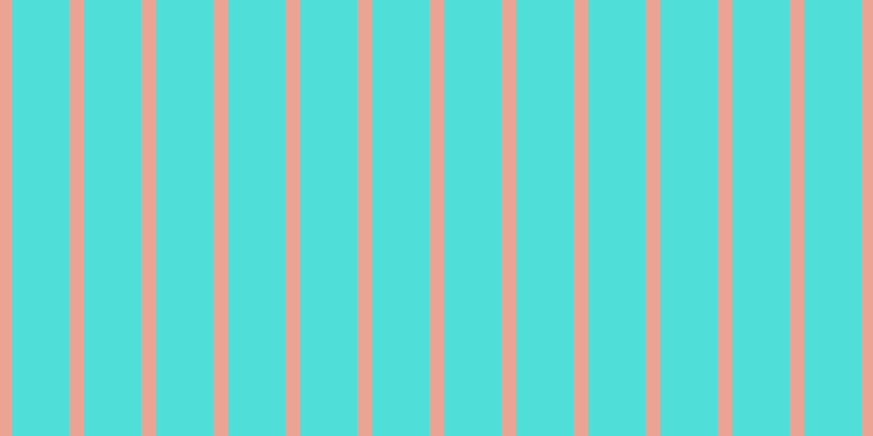 #50ded9, #eba393 vertical lines, fourteen pixels wide, fifty-two pixels apart