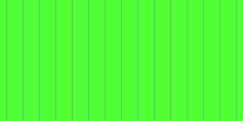 #50ff34, #67a393 vertical lines, two pixels wide, fifty-two pixels apart