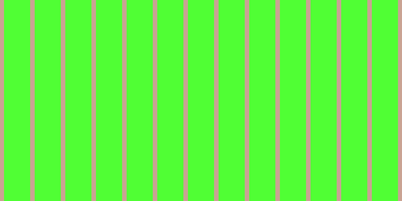 #50ff34, #caa393 vertical lines, nine pixels wide, fifty-two pixels apart