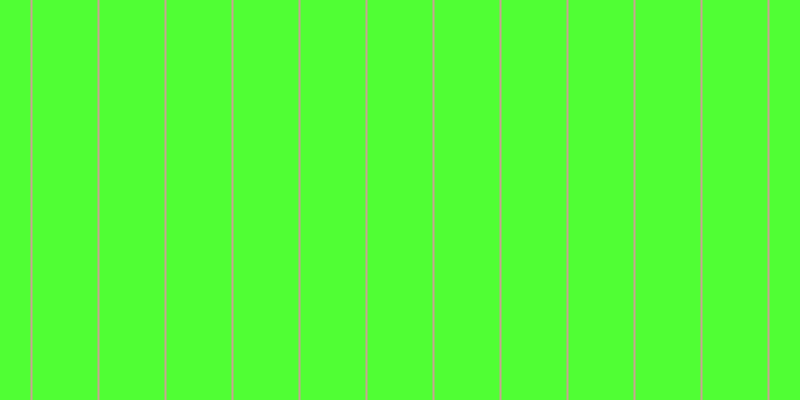 #50ff34, #caa393 vertical lines, two pixels wide, sixty-five pixels apart