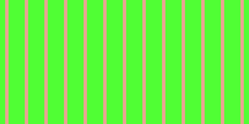 #50ff34, #eba393 vertical lines, eleven pixels wide, fifty-two pixels apart