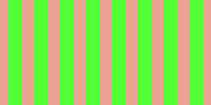 #50ff34, #eba393 vertical lines, forty-six pixels wide, fifty-two pixels apart