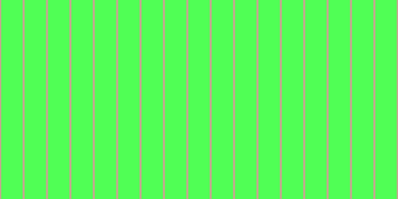 #50ff55, #caa393 vertical lines, four pixels wide, forty-three pixels apart