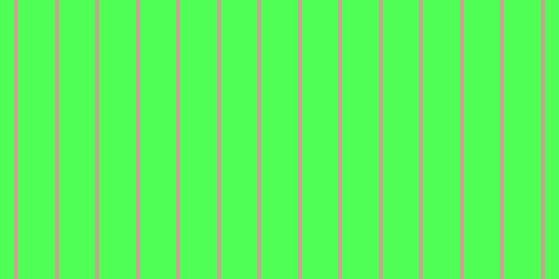 #50ff55, #caa393 vertical lines, six pixels wide, fifty-two pixels apart