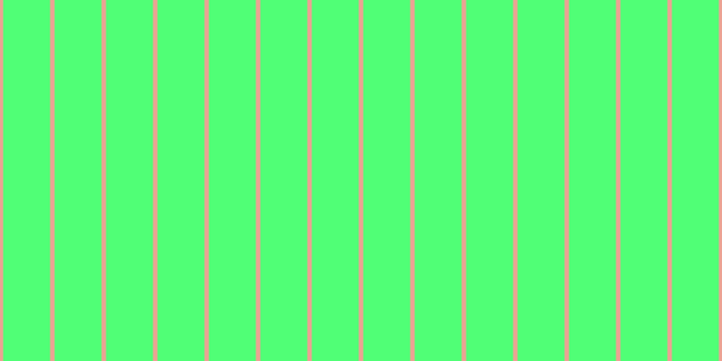 #50ff76, #eba393 vertical lines, five pixels wide, fifty-two pixels apart
