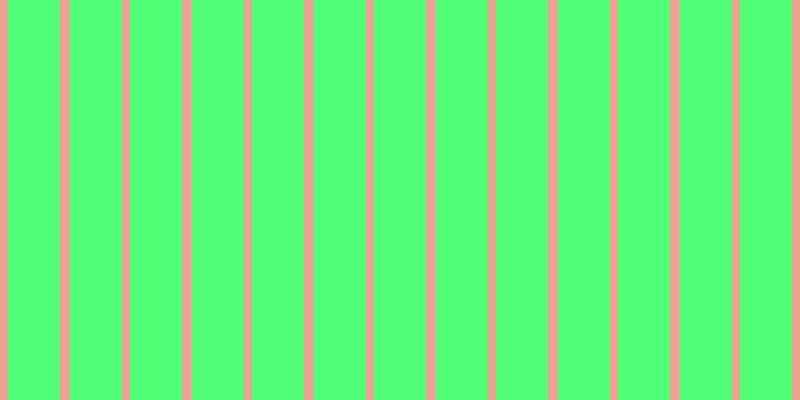 #50ff76, #eba393 vertical lines, nine pixels wide, fifty-two pixels apart