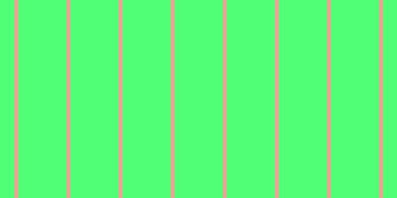 #50ff76, #eba393 vertical lines, eight pixels wide, ninety-seven pixels apart