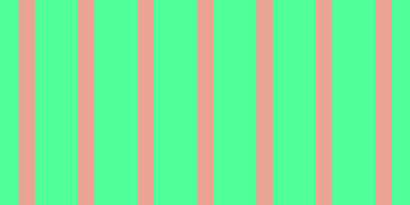 #50ff97, #eba393 vertical lines, thirty-two pixels wide, eighty-four pixels apart