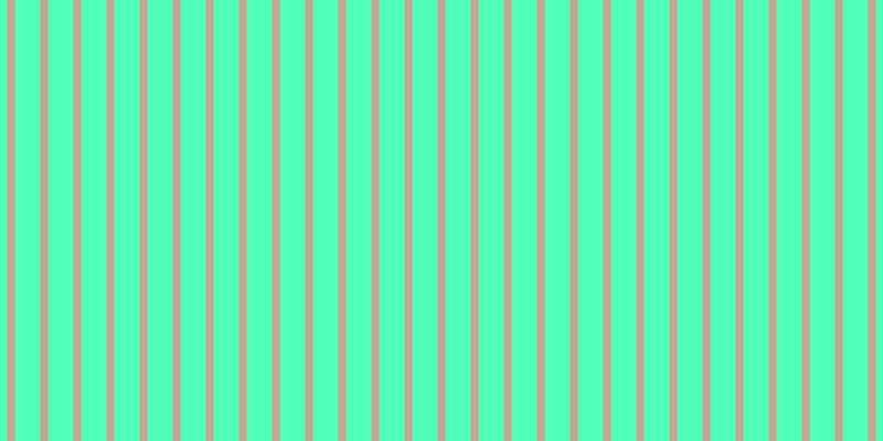 #50ffb8, #caa393 vertical lines, seven pixels wide, twenty-three pixels apart