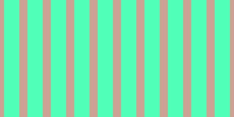 #50ffb8, #caa393 vertical lines, twenty-eight pixels wide, fifty-two pixels apart