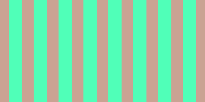 #50ffb8, #caa393 vertical lines, forty-five pixels wide, fifty-two pixels apart