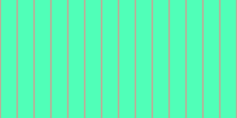 #50ffb8, #caa393 vertical lines, five pixels wide, fifty-two pixels apart