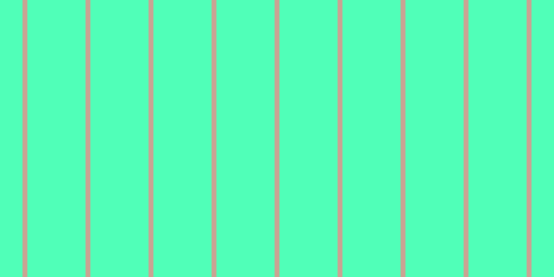 #50ffb8, #caa393 vertical lines, seven pixels wide, eighty-four pixels apart