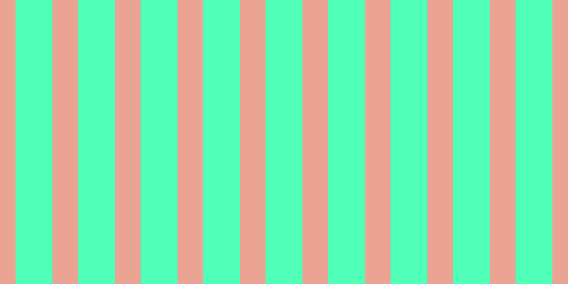 #50ffb8, #eba393 vertical lines, thirty-six pixels wide, fifty-two pixels apart