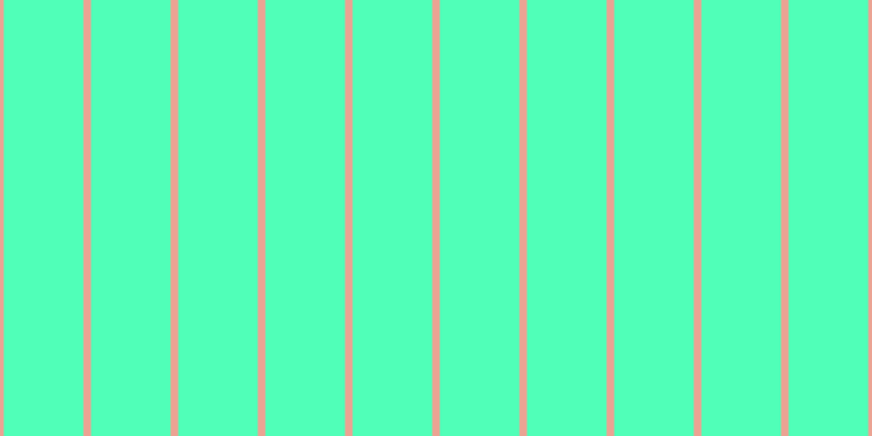 #50ffb8, #eba393 vertical lines, seven pixels wide, seventy-three pixels apart