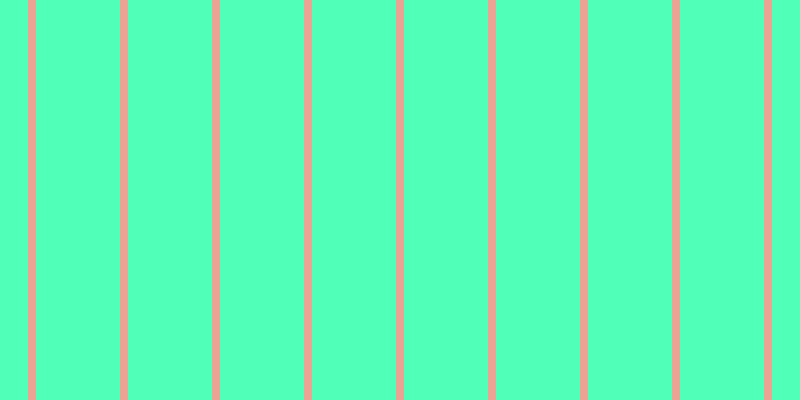 #50ffb8, #eba393 vertical lines, eight pixels wide, eighty-four pixels apart