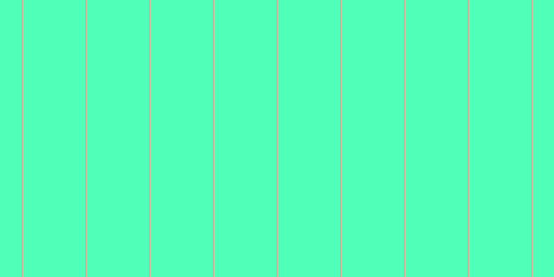 #50ffb8, #eba393 vertical lines, two pixels wide, ninety pixels apart