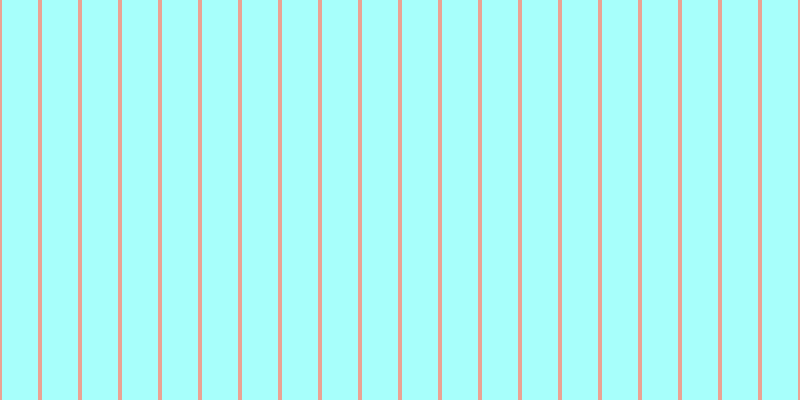 #50fffa (50%), #eba393 vertical lines, four pixels wide, thirty-six pixels apart