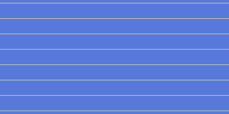 #5879dc, #dbd393 horizontal lines, two pixels wide, fifty-two pixels apart