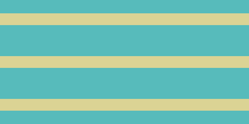 #58bbbb, #dbd393 horizontal lines, thirty-eight pixels wide, one hundred pixels apart