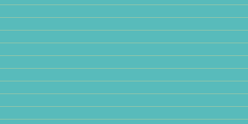 #58bbbb, #dbd393 horizontal lines, one pixels wide, forty pixels apart