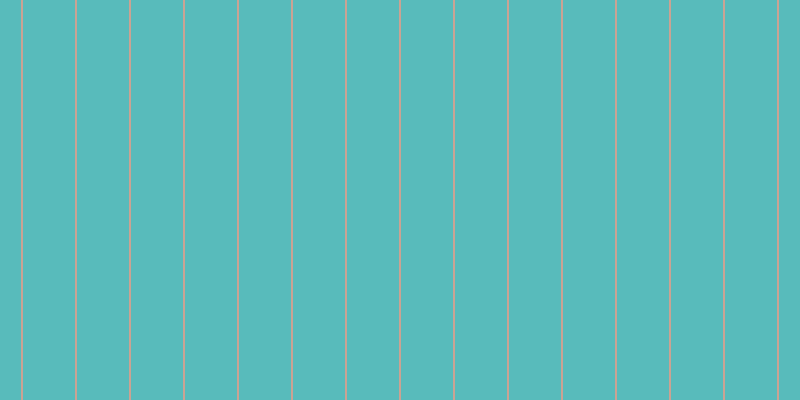 #58bbbb, #caa393 vertical lines, two pixels wide, fifty-two pixels apart