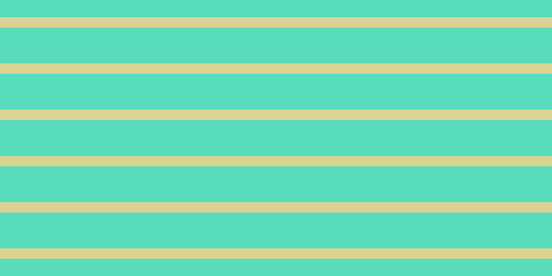 #58dcbb, #dbd393 horizontal lines, fifteen pixels wide, fifty-two pixels apart