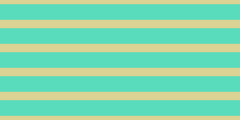 #58dcbb, #dbd393 horizontal lines, twenty-eight pixels wide, fifty-two pixels apart