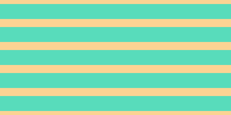 #58dcbb, #fcd393 horizontal lines, twenty-eight pixels wide, fifty-two pixels apart