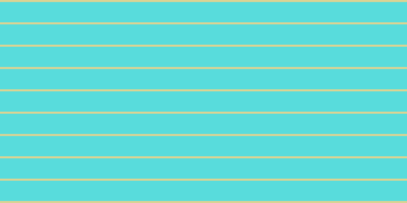 #58dcdc, #dbd393 horizontal lines, four pixels wide, forty pixels apart