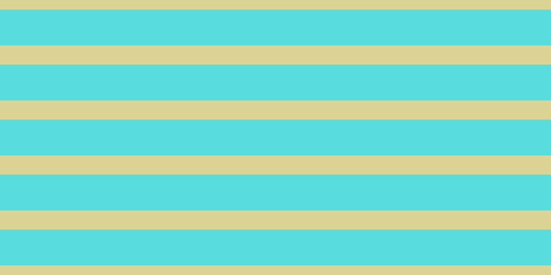 #58dcdc, #dbd393 horizontal lines, twenty-eight pixels wide, fifty-two pixels apart