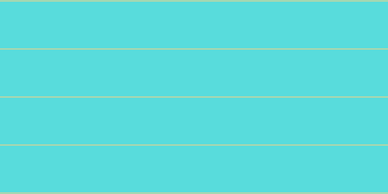 #58dcdc, #dbd393 horizontal lines, two pixels wide, ninety-seven pixels apart