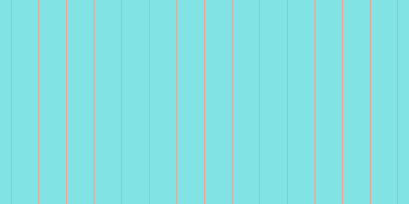 #58dcdc (75%), #eba393 vertical lines, two pixels wide, fifty-two pixels apart