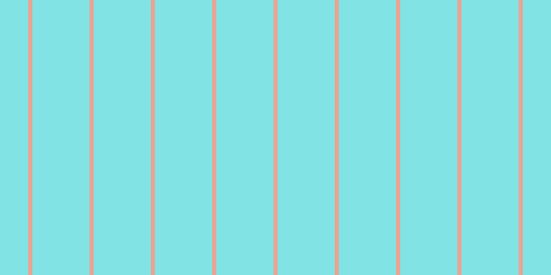 #58dcdc (75%), #eba393 vertical lines, six pixels wide, eighty-three pixels apart