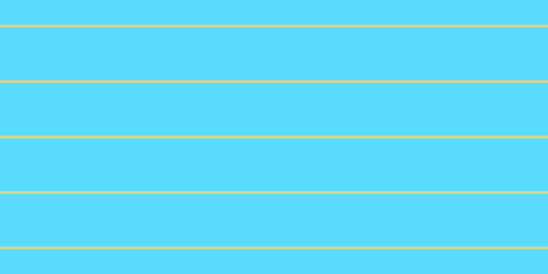 #58dcfd, #dbd393 horizontal lines, four pixels wide, seventy-seven pixels apart